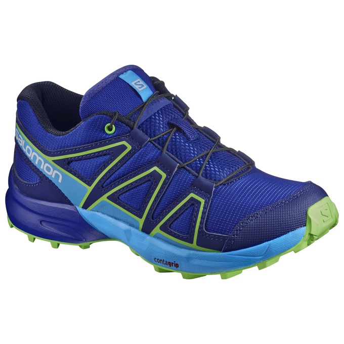 Salomon Israel SPEEDCROSS J - Kids Trail Running Shoes - Navy (NRDM-74928)